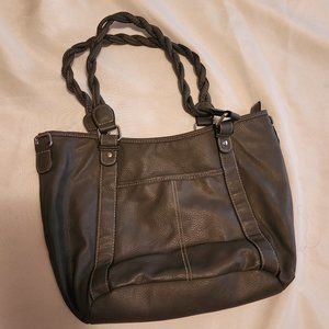 Unbranded Gray faux leather handbag